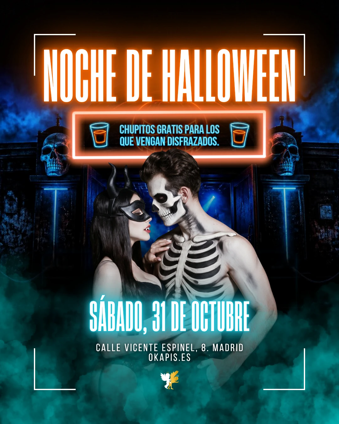 Noche de Halloween el sábado 31 de octubre en Okapi'SW