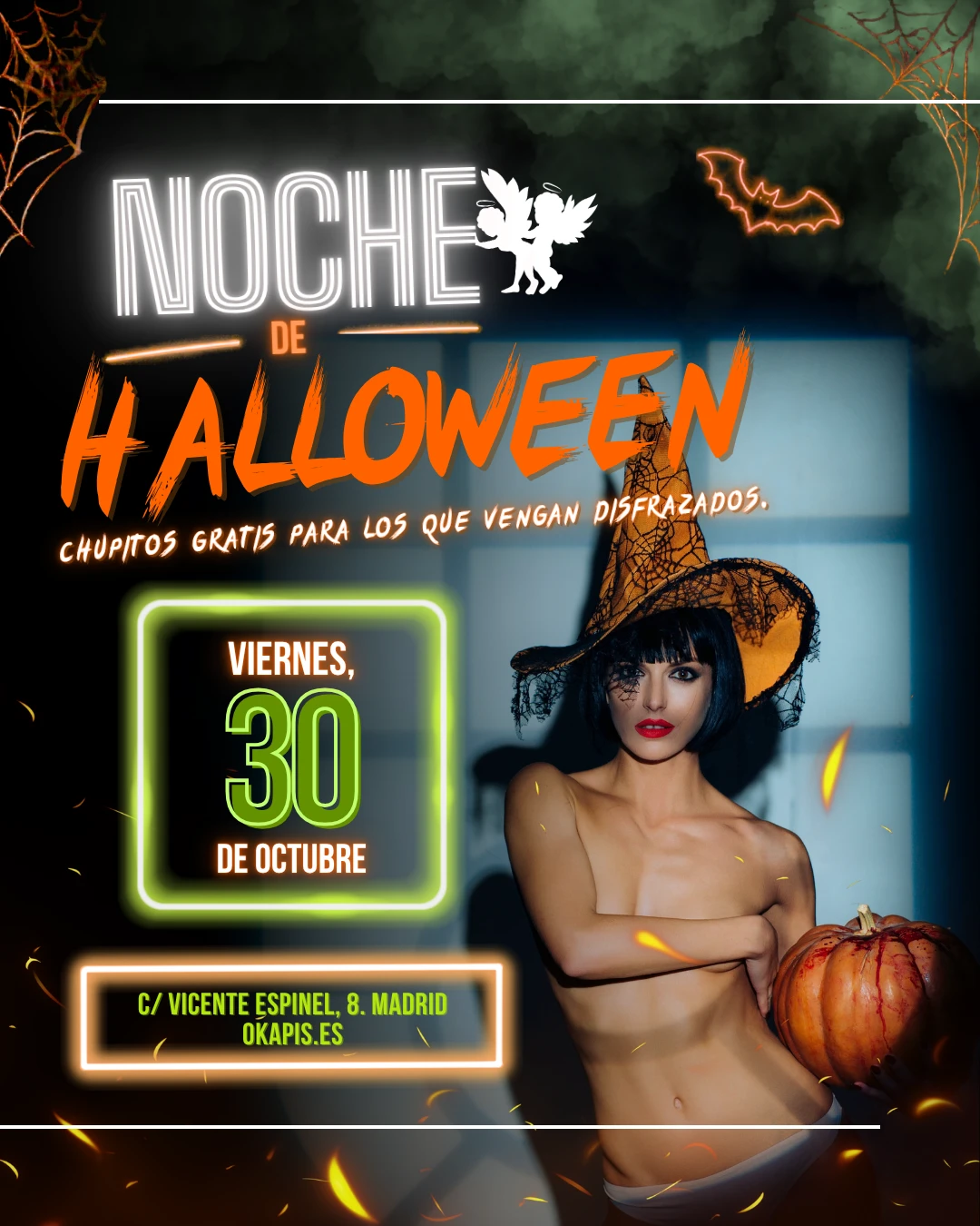 Noche de Halloween el viernes 30 de octubre en Okapi'SW